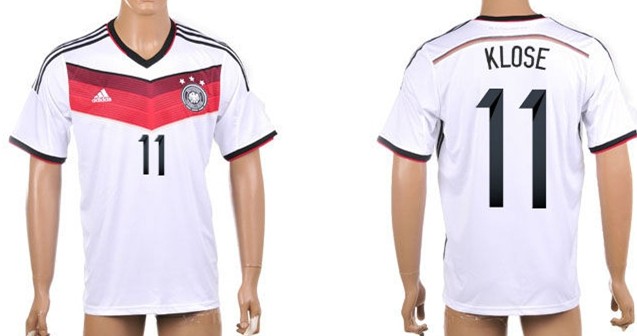 2014 World Cup Germany #11 Klose Home Soccer AAA+ T-Shirt
